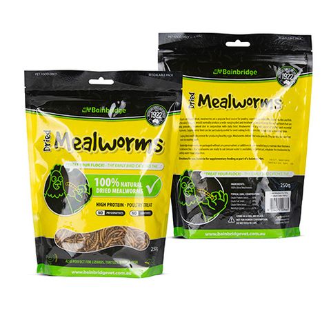 DRIED MEALWORMS 250G