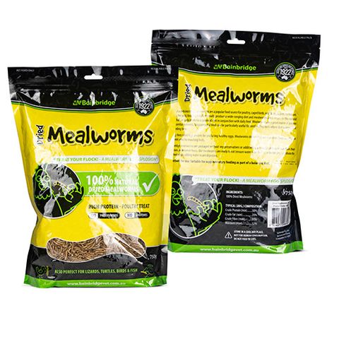DRIED MEALWORMS 750G