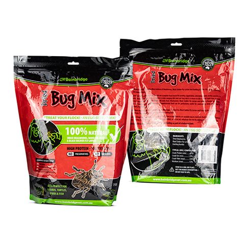 DRIED MEALWORM & BUG MIX - 750G