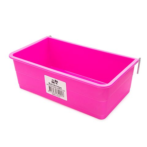 RECTANGLE FEEDER/DRINKER PLAS LARGE 23CM PINK