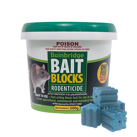 BAIN RODENT BAIT BLOCKS - 500g (YELLOW)