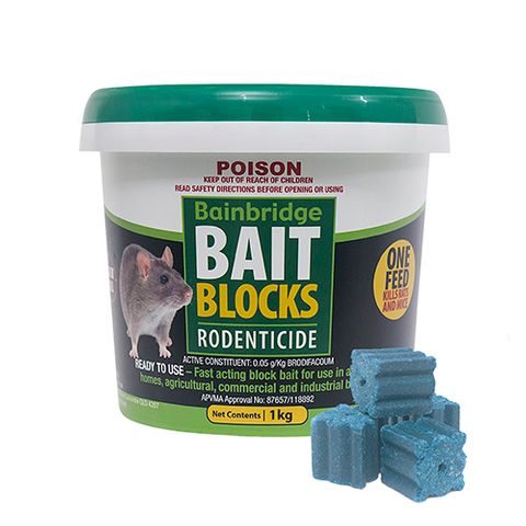 BAIN RODENT BAIT BLOCKS - 1KG (YELLOW)