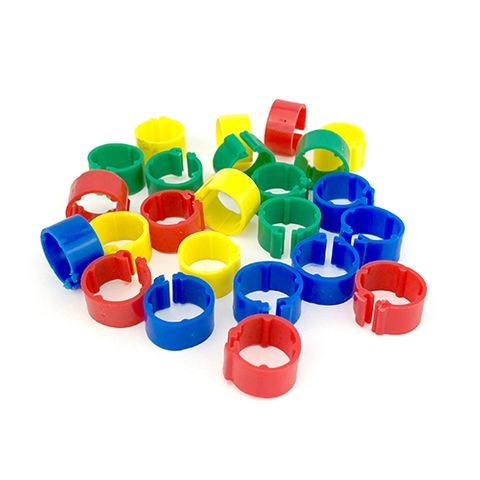POULTRY LEG RINGS 16MM - MIXED (24)