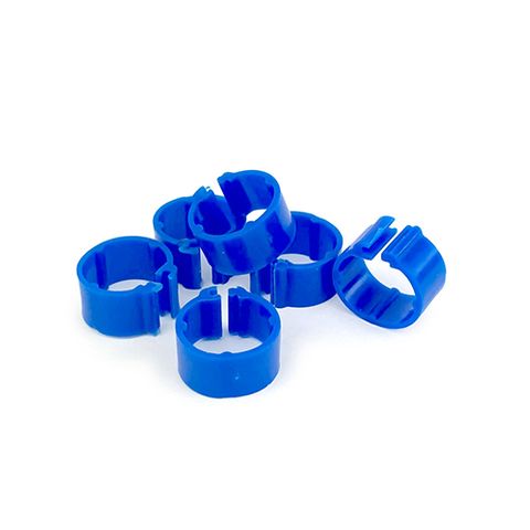 POULTRY LEG RINGS 12MM - BLUE (24)