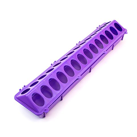 PLASTIC FEED TROUGH - 28 HOLE (50CM) PURPLE