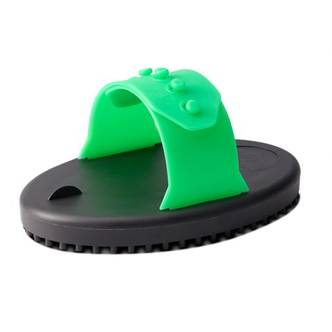 RUBBER CURRY COMB JUNIOR - GREEN