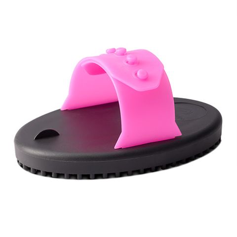 RUBBER CURRY COMB JUNIOR - HOT PINK
