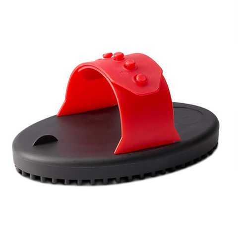 RUBBER CURRY COMB JUNIOR - RED