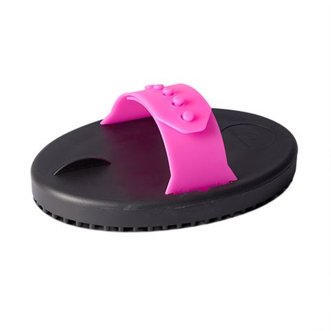 RUBBER CURRY COMB SENIOR - HOT PINK