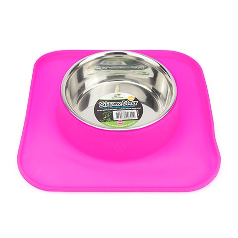 SILICONE DINER BOWL 540ML - PINK