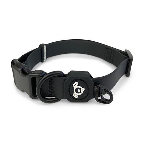 DOG COLLAR WATERPROOF - MED (34-49CM) - BLACK