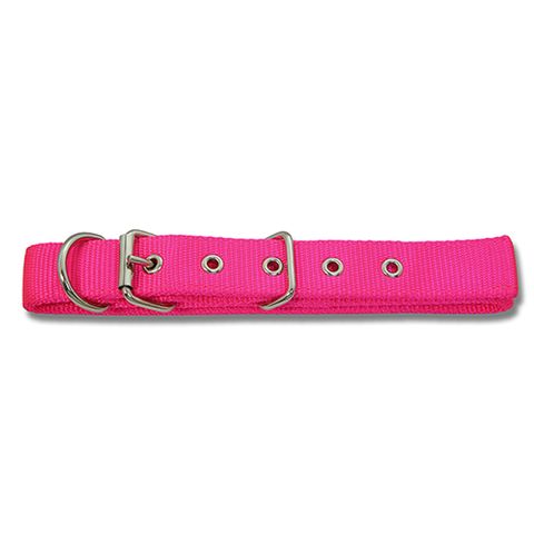 DOG COLLAR WEB 50CM PINK