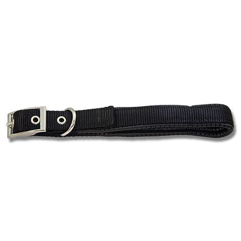 45CM DOG COLLAR PADDED BLACK