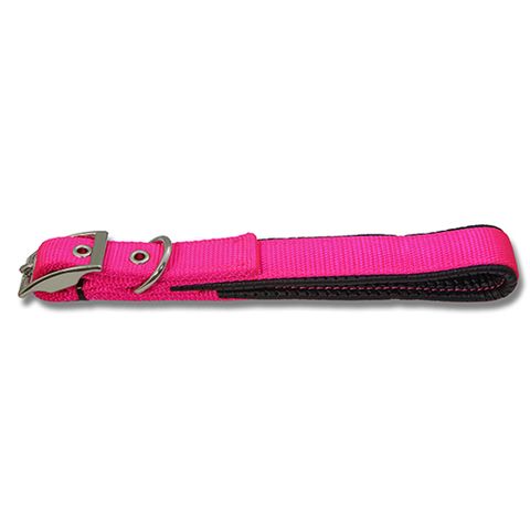 45CM DOG COLLAR PADDED PINK