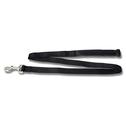 DOG LEAD WEBBING W/ PADDED HANDLE BLACK