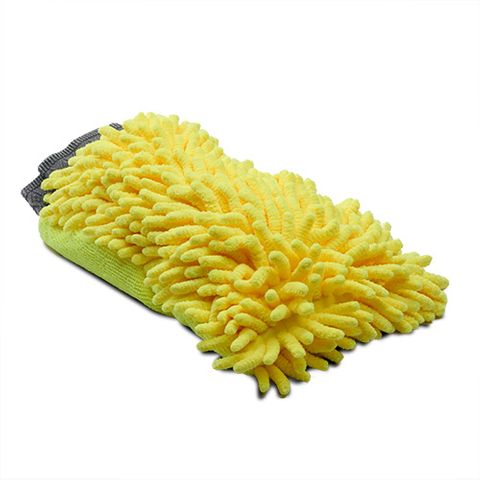 MICROFIBRE GROOMING MITT - YELLOW