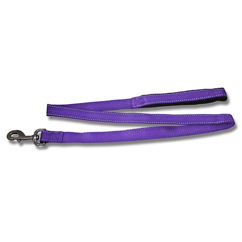 DOG LEAD REFLECTIVE 120CM X 25MM PURPLE