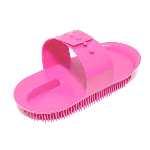 PLASTIC MASSAGE CURRY COMB LARGE - PINK