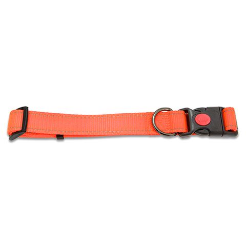 DOG COLLAR REFLECTIVE STRIPS 35CM ORANGE