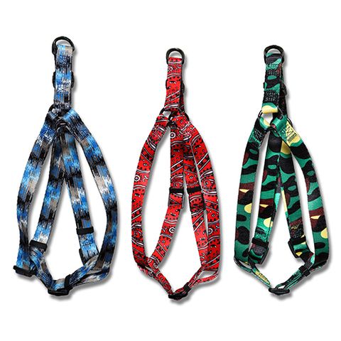 HARNESS PRINTED NYLON ADJUST. 51-70CM