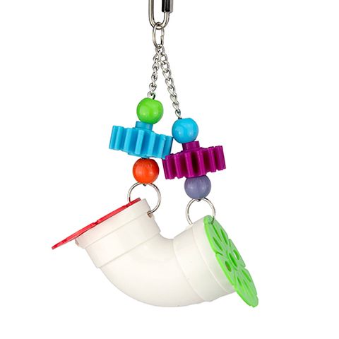 Bird Toy Interactive - Foraging Hanging Pipe