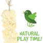 BIRD TOY - NATURALS - POM POM