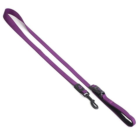 NYLON LEASH W/LOGO - SML 1.5X120 PURPLE