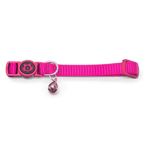 NYLON CAT COLLAR W/ SAFETY BUCKLE PINK