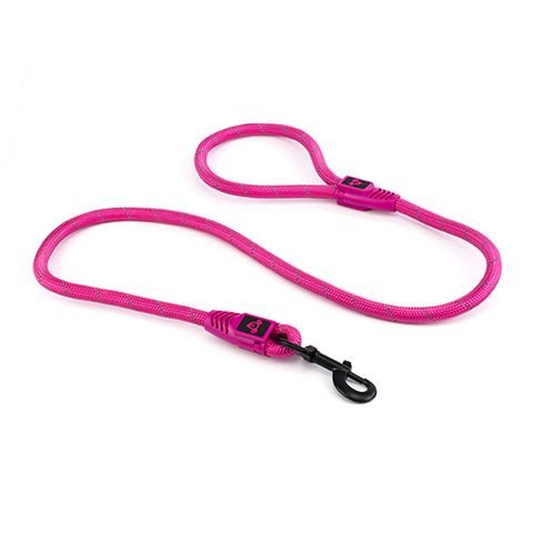 REFL ROPE LEASH W/ SNAPHOOK PINK