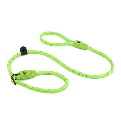 REFL ROPE LEASH SLIP COLLAR GREEN