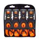 TIE DOWNS STRAPS - 4 PACK - 25MM x 4.5M