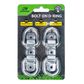 BOLT ON ANCHOR D RINGS (4 PACK)