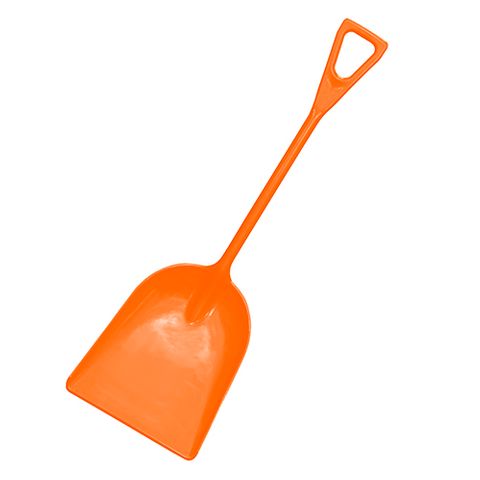 GRAIN/MULTI-PURPOSE SHOVEL - PLASTIC ORANGE