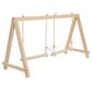 CHICKEN PLAYGROUND - WOODEN DOUBLE SWING