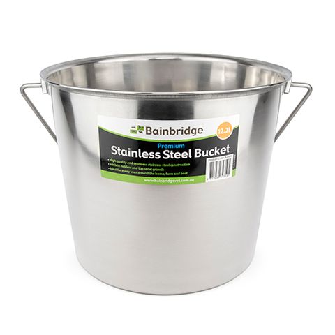 STAINLESS STEEL BUCKET - 13.7 LT