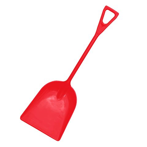 GRAIN/MULTI-PURPOSE SHOVEL - PLASTIC RED