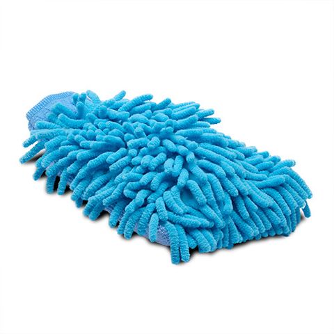 MICROFIBRE GROOMING MITT - BLUE