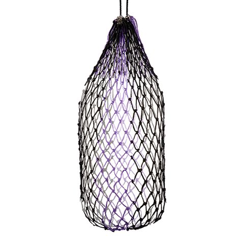 HAY NET SLOW FEEDER - 100CM - 5CM - BLACK/PURPLE