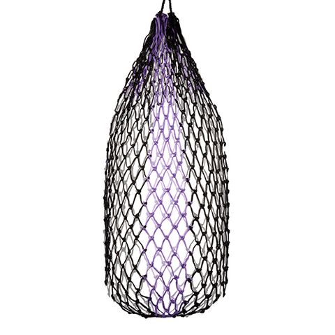 HAY NET SLOW FEEDER - 112CM - 5CM - BLACK/PURPLE