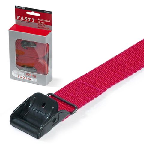 Compression straps, metal buckle