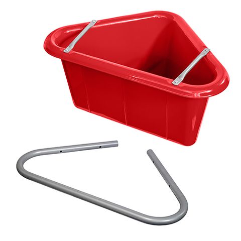 PLASTIC CORNER FEED TUB - RED