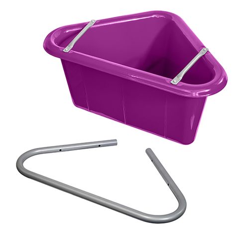 PLASTIC CORNER FEED TUB - PURPLE