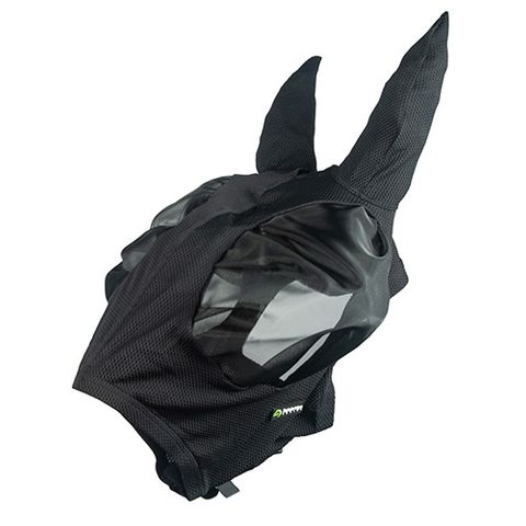 SUPREME FLY MASK ELASTIC PROFESSIONAL - BLACK - FULL