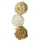 SMALL ANIMAL/BIRD TOY - NATURALS - 3 BALLS