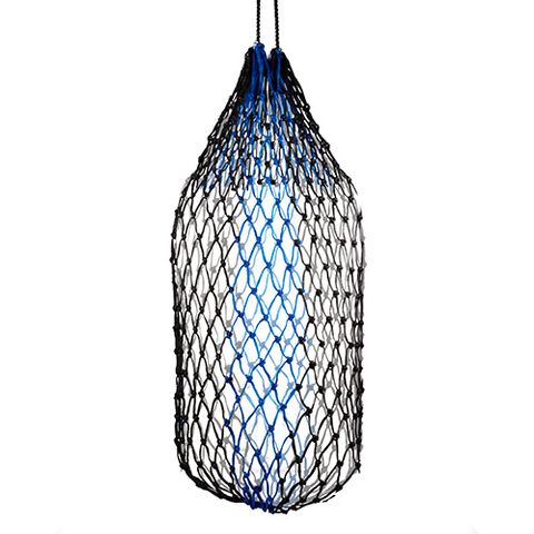 HAY NET SLOW FEEDER - 106CM - 3.6CM - BLACK/BLUE