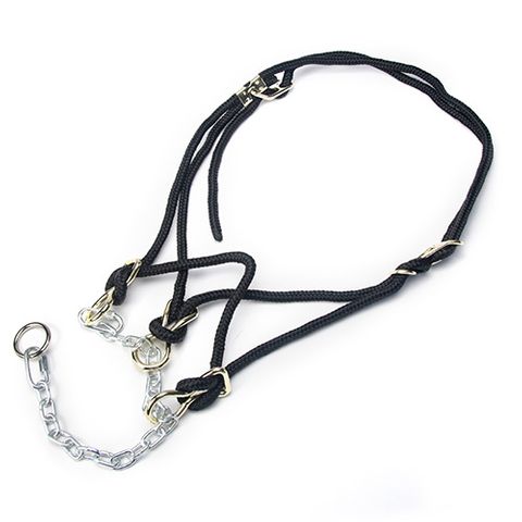 HACKAMORE HALTER BULL - BLACK