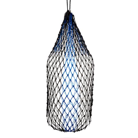 HAY NET SLOW FEEDER - 112CM - 5CM - BLACK/BLUE