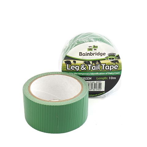 LEG & TAIL TAPE 10M GREEN