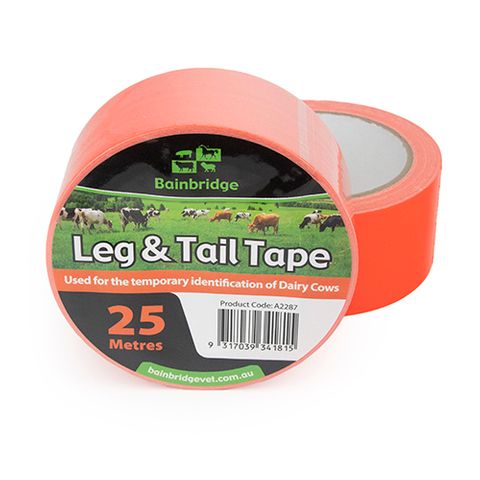 LEG & TAIL TAPE 25M ORANGE