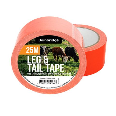 LEG & TAIL TAPE 25M ORANGE